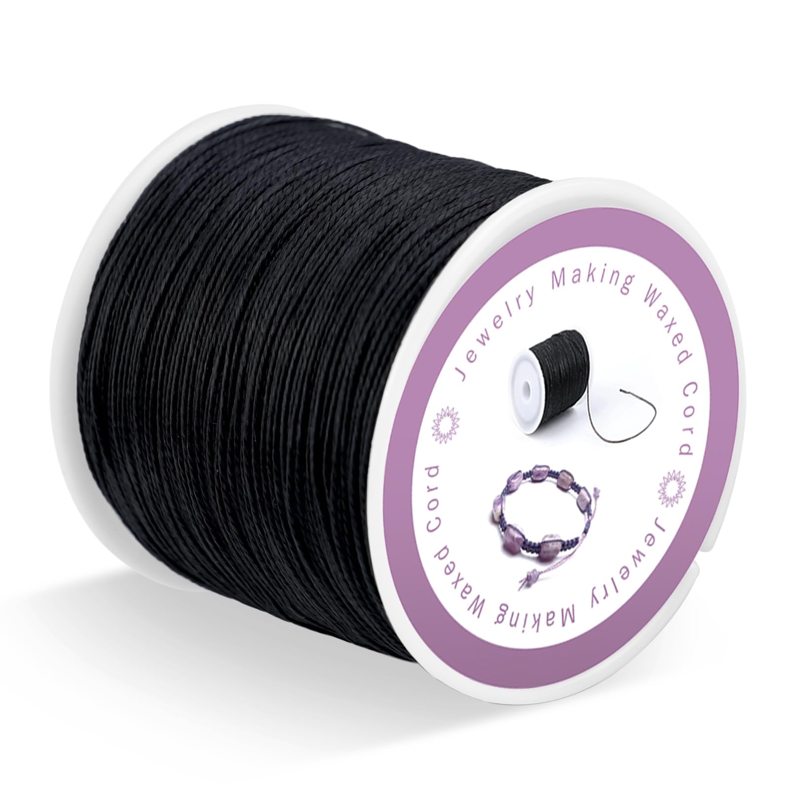 Cordoncino in cotone cerato, 1,5 mm, 91 metri/rotolo, per gioielli fai da te, collane, bracciali, artigianato, macramè, rosso