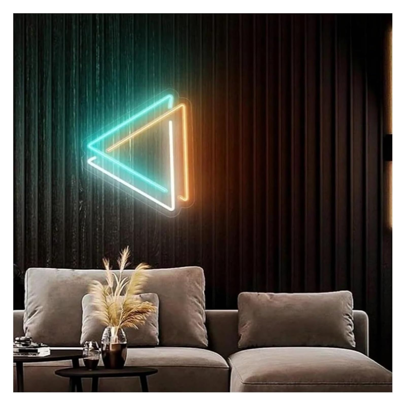 Lumières néon décoratives avec éclairage LED doux pour vitre et mur