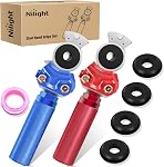 Nilight Glad Poignées mains ensemble avec joints Mains lourdes Extension Gladhand Kit d'urgence & Frein de service Air Connecteurs d'attelage pour système de freinage semi-remorque 1 Paire, 2 Années de garantie