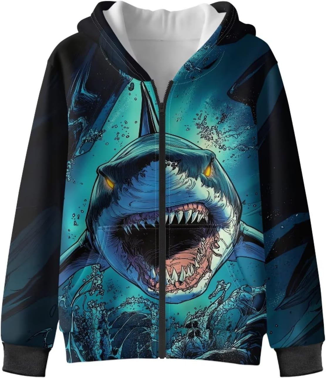 Dreaweet Boys Zip Up Fleece Hoodie Age 6-16 Lightweight Sweatshirt Jacket with Pockets Cool Hoodie Cozy Warm Winter Outerwear