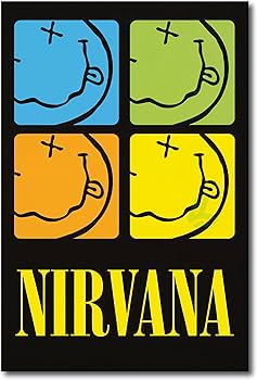 NIRVANA 90's vintage poster cobain Nirvana Poster, Kurt Cobain NIRVANA 90's vintage poster cobain Nirvana Poster, Kurt Cobain