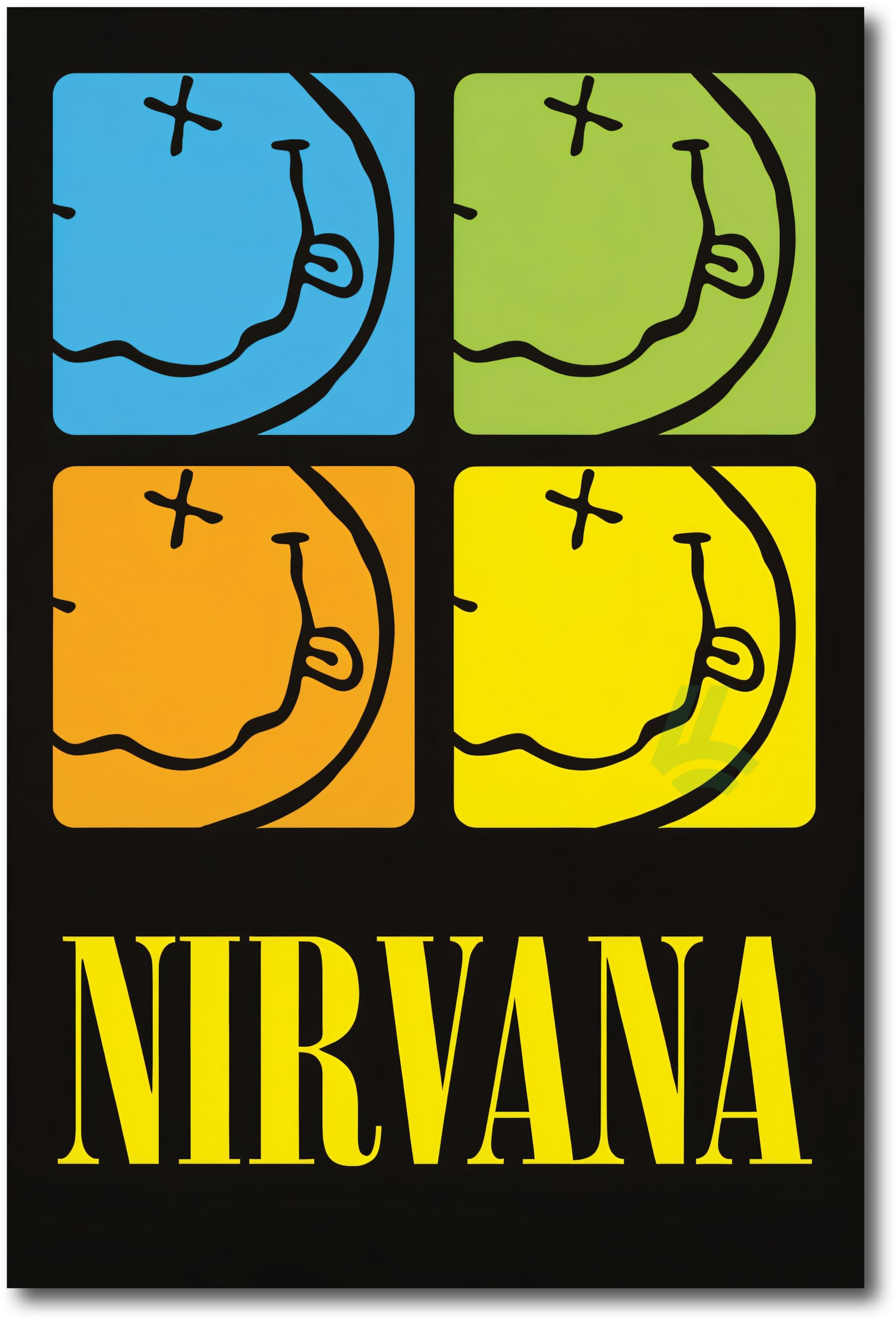 NIRVANA posterポスター  cobain Kurt Cobain Nirvana Poster Iconic Print | Poster Store CA