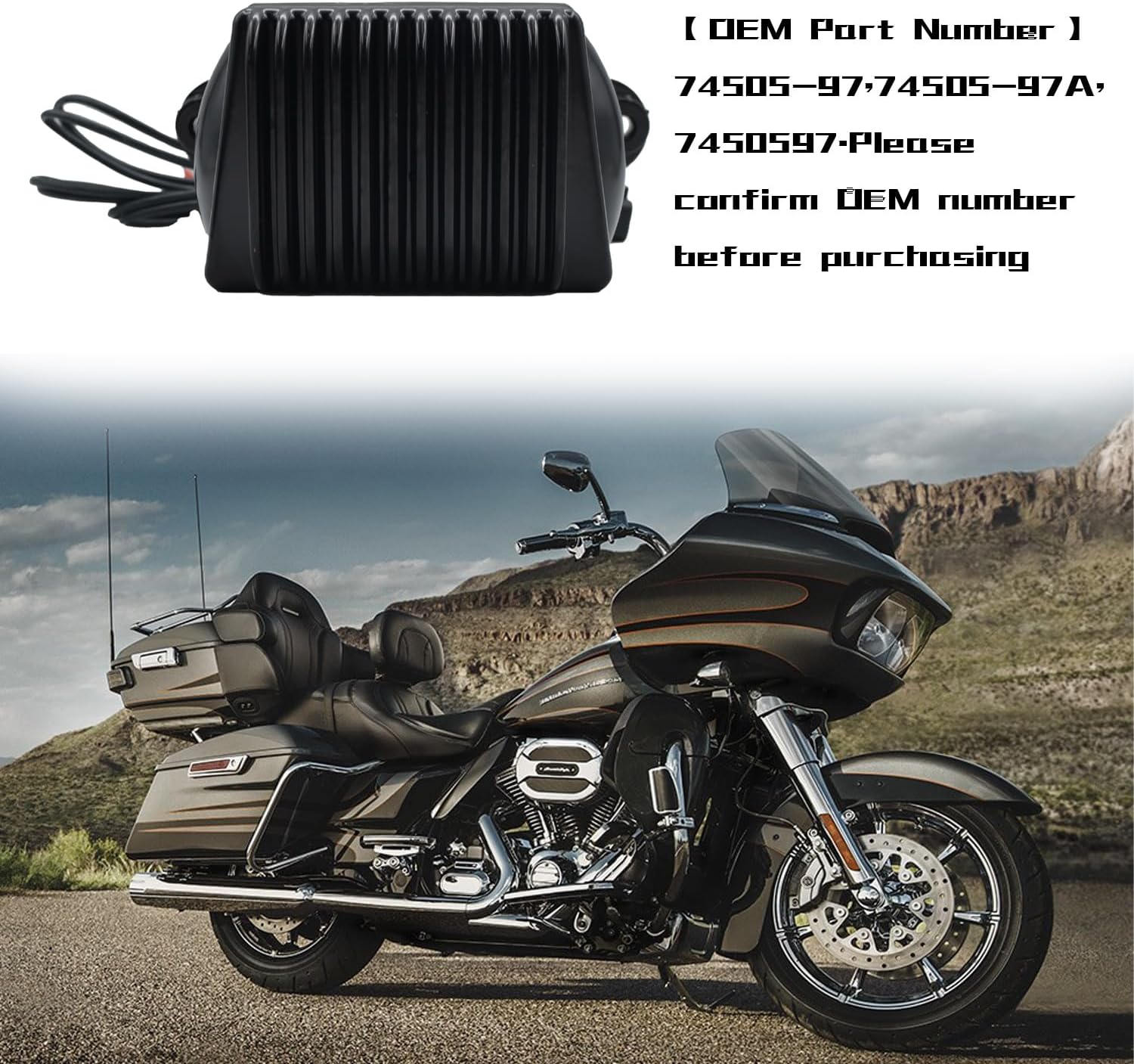 Karsee Voltage Regulator Compatible with Harley Davidson 1997-2001 Road King Electra Glide Standard Ultra Classic 74505-97