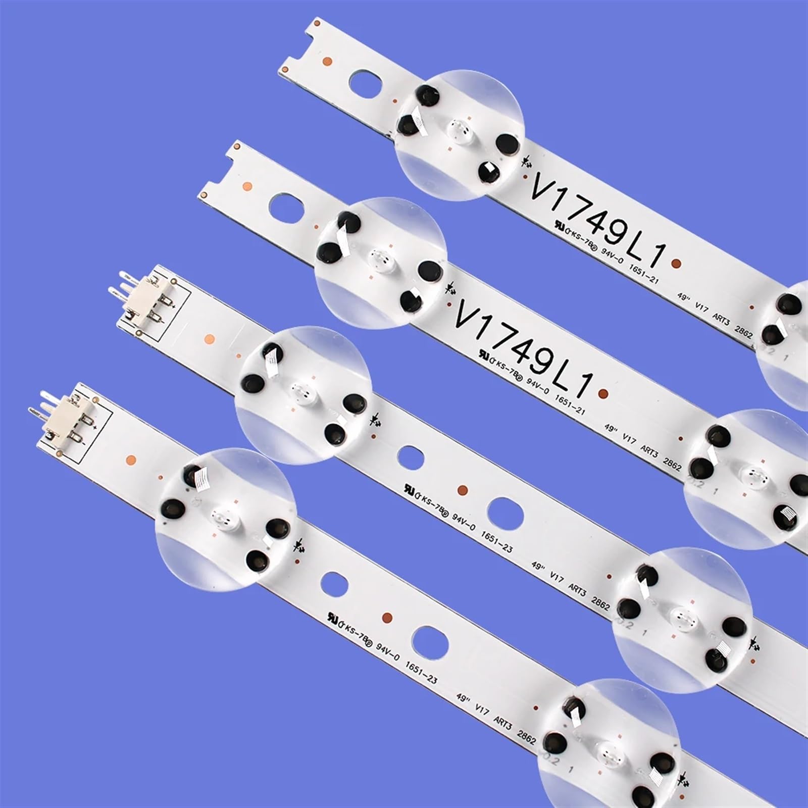 4 Pezzi/kit Strisce LED Adatte For LG 49 TV 49UJ651V 49UV340C UB 49UJ6500 LC490DGG 6916L 2862A 2863A V17 49 L1 + R1
