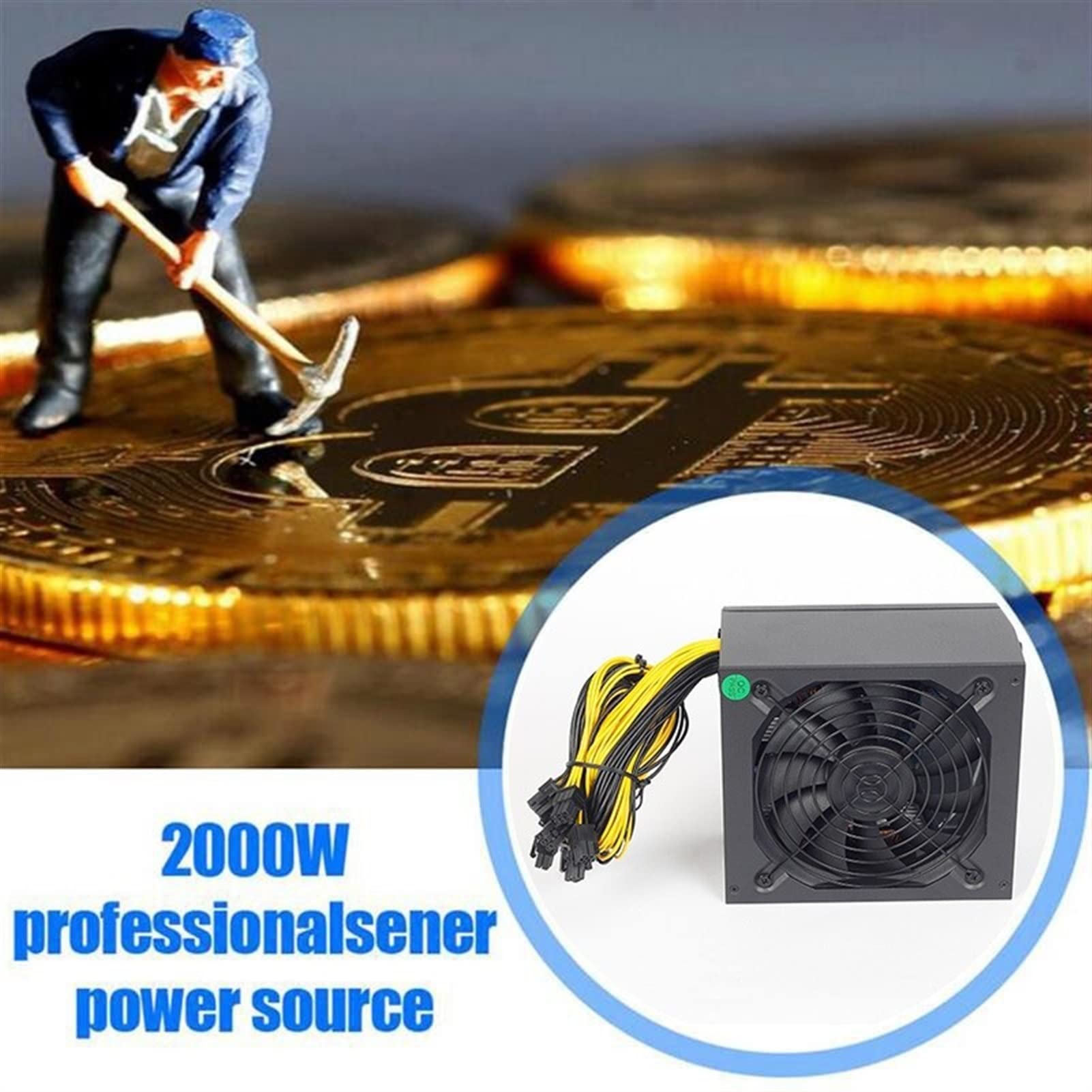 KLVN 260 0W 180V-240V ATX ETH Bitcoin Mining Power Supply 95% Efficiency  Support 8 Display Cards GPU for PC BTC Bitcoin Miner : Amazon.nl:  Electronics & Photo