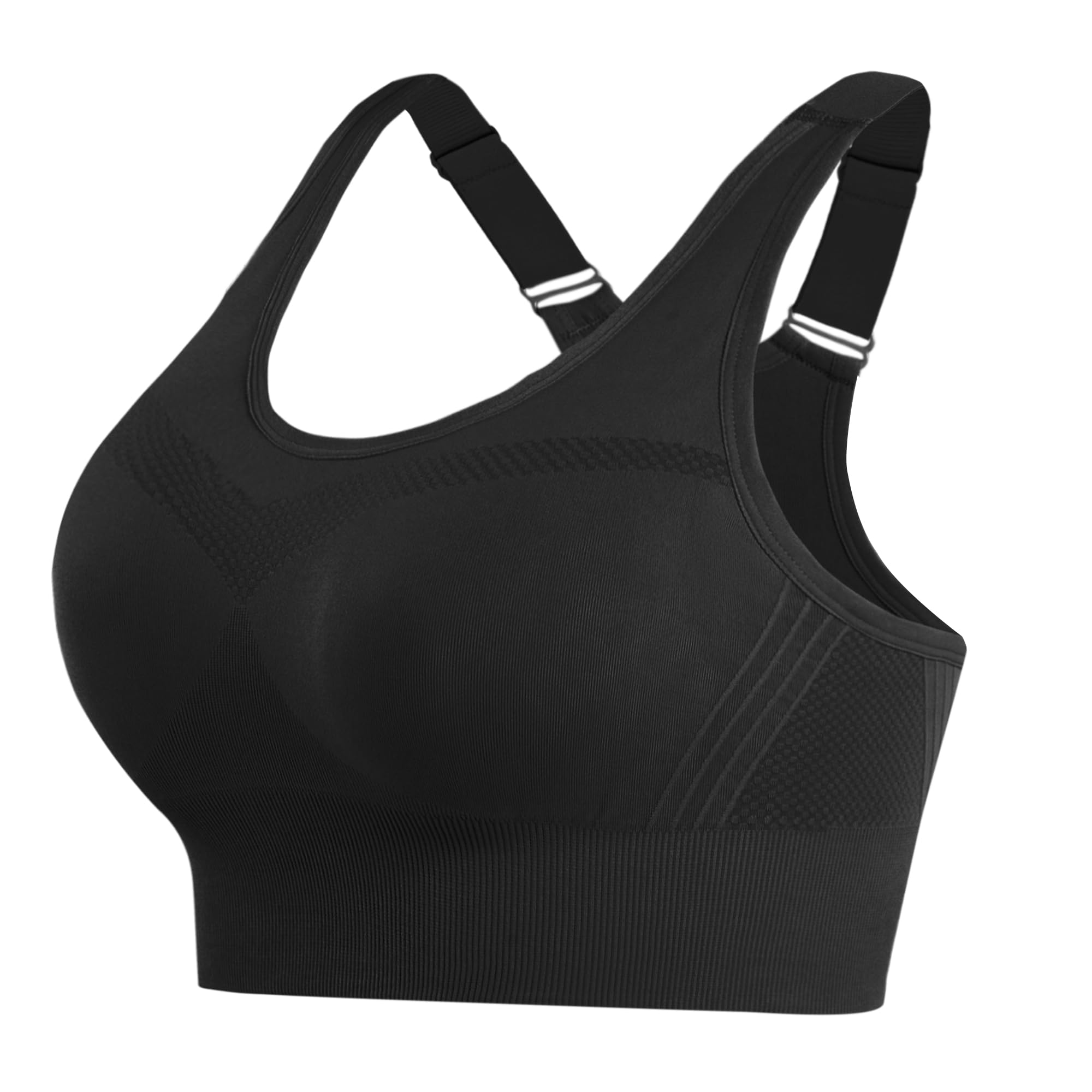 Litherday Sport BH Damen Push Up Sports Bra Starker Halt Sport BH Ohne Buegel mit Abnehmbar Gepolstert für Fitness Jogging Yoga