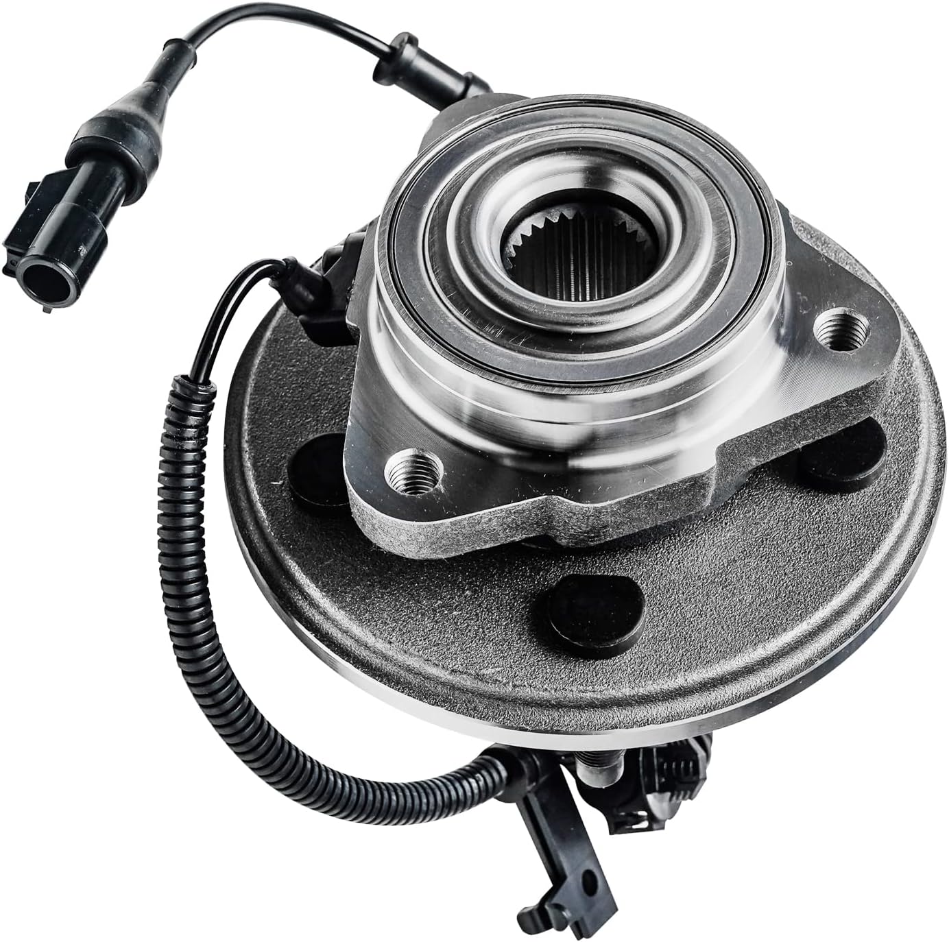 Detroit Axle - Front Wheel Bearing Hub for Ford Explorer Mercury Mountaineer 2006-2010, Replacement 2007 2008 2009 Explorer Mountaineer 5 Lugs Wheel Bearing and Hub Assembly