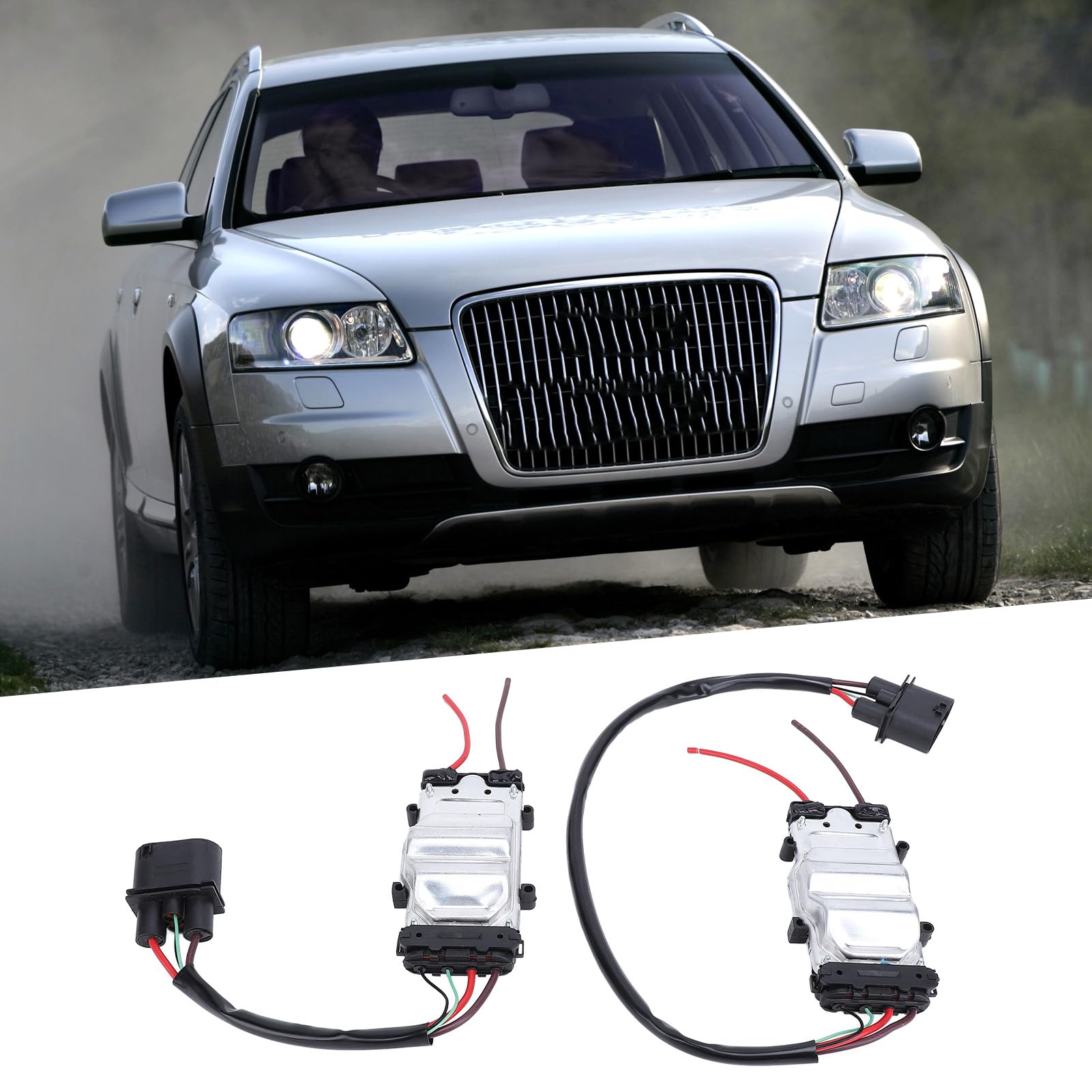 Módulo de Control del Ventilador de Refrigeración del Motor Funcionamiento Confiable para C6 OE Número 4F0121003F 4F0121003J para Control de Ventiladores
