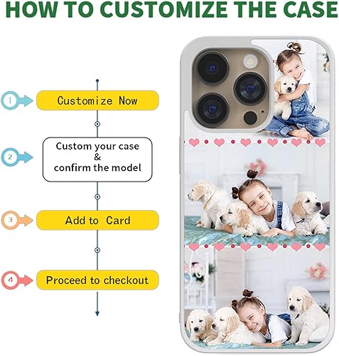 Miniatura 5 de Fundas para teléfono con fotos personalizadas, collage de fotos divertidas, para mujer, aplicable a iPhone 11, 12, 13, 14, 15 Pro Max Plus Mini,