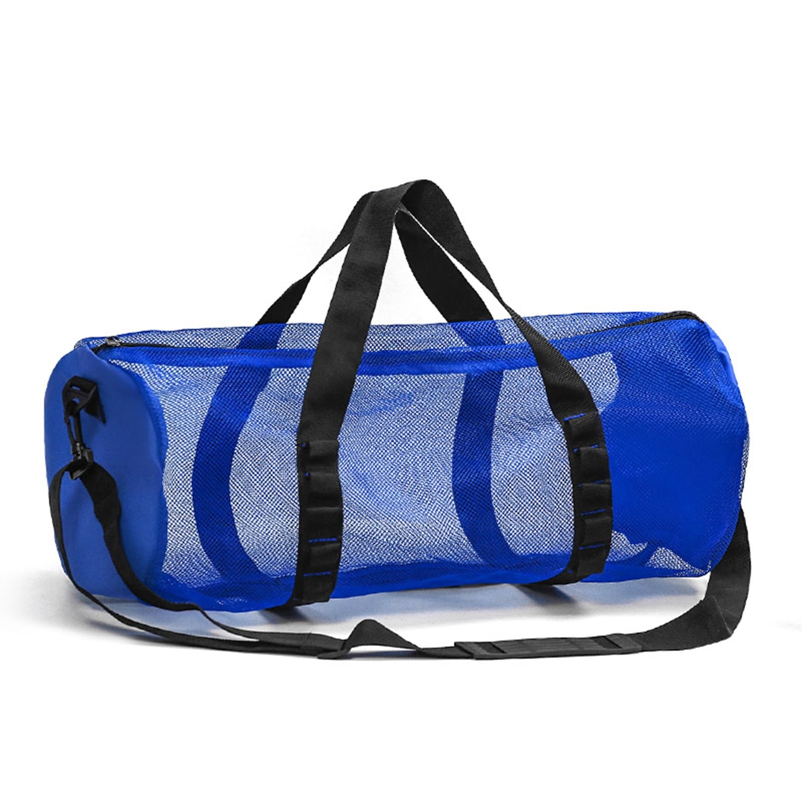 KOKKOYA Diving Scuba Surfing Snorkeling Dive Mesh Beach Bag Duffle Bags with Zipper and Adjustable Shoulder Strap for Travel Fitness Camping Swim Gym Gears Balls 23” x 11”