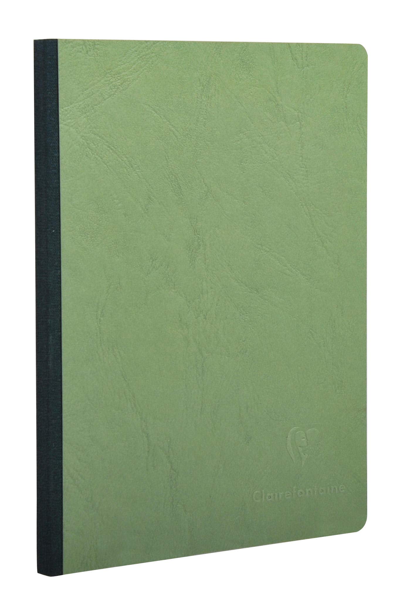ClairefontaineAge Bag' Clothbound Notebook, A5, Squared, 192 Pages - Green