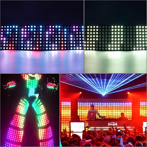 Miniatura 6 de WS2812B RGB LED Digital Flexible Panel de luz direccionable individualmente WS2812 8X8 16X16 8X32 Módulo LED Matriz Pantalla DC5V (paquete de 2 8 x