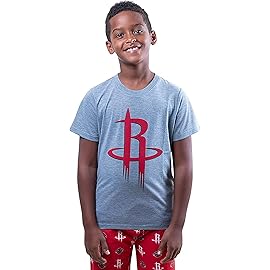Ultra Game Boys 2 Piece Pjs Lounge Pants & Tee Set,Houston Rockets,Boys Sizes,18-20