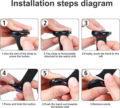 Miniatura 2 de Correa de reloj Pixel compatible con Google Pixel Watch 1 BandPixel Watch 2, correa de silicona suave para mujeres y hombres, correa deportiva