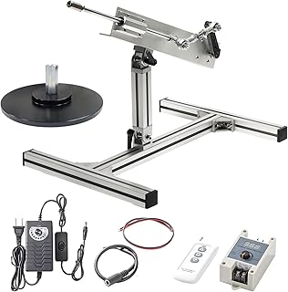 JQDML Reciprocating Cycle Linear Actuator 24V High Torque 40lbs Adjustable Stroke 0.78-3.15inch 120rpm Variable Speed with Remote Control, Speed Controller, Stand Kit and Suction Cup (24V80MM120RPM)