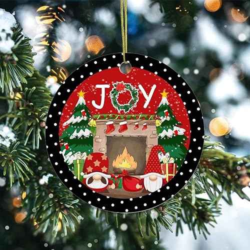 Miniatura 2 de Adornos de recuerdo de Navidad, gnomos de Navidad, adorno de cerámica, adornos de regalo ideales, adornos colgantes para árbol de Navidad,