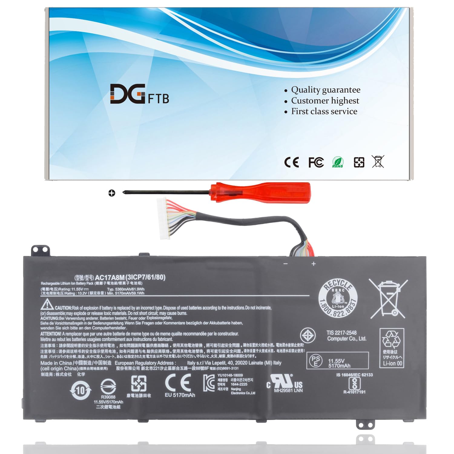 Amazon.com: AC17A8M Battery Replacement for Acer Spin 3 SP314-52
