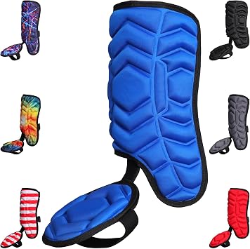Exxact Sports Batters Baseball Leg Guard with Adjustable Straps, Shin Guard Baseball Youth & Adult Size
