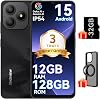 Blackview WAVE 9C Smart Android Phone,4G Sim-Free & Unlocked Mobile Phones, 12GB+128GB/2TB, Android 15 Phone 13MP+8MP AI Camera, 5000mAh/10W, Fingerprint/Eye Comfort Mode, 5G WiFi/GPS/OTG Smartphone