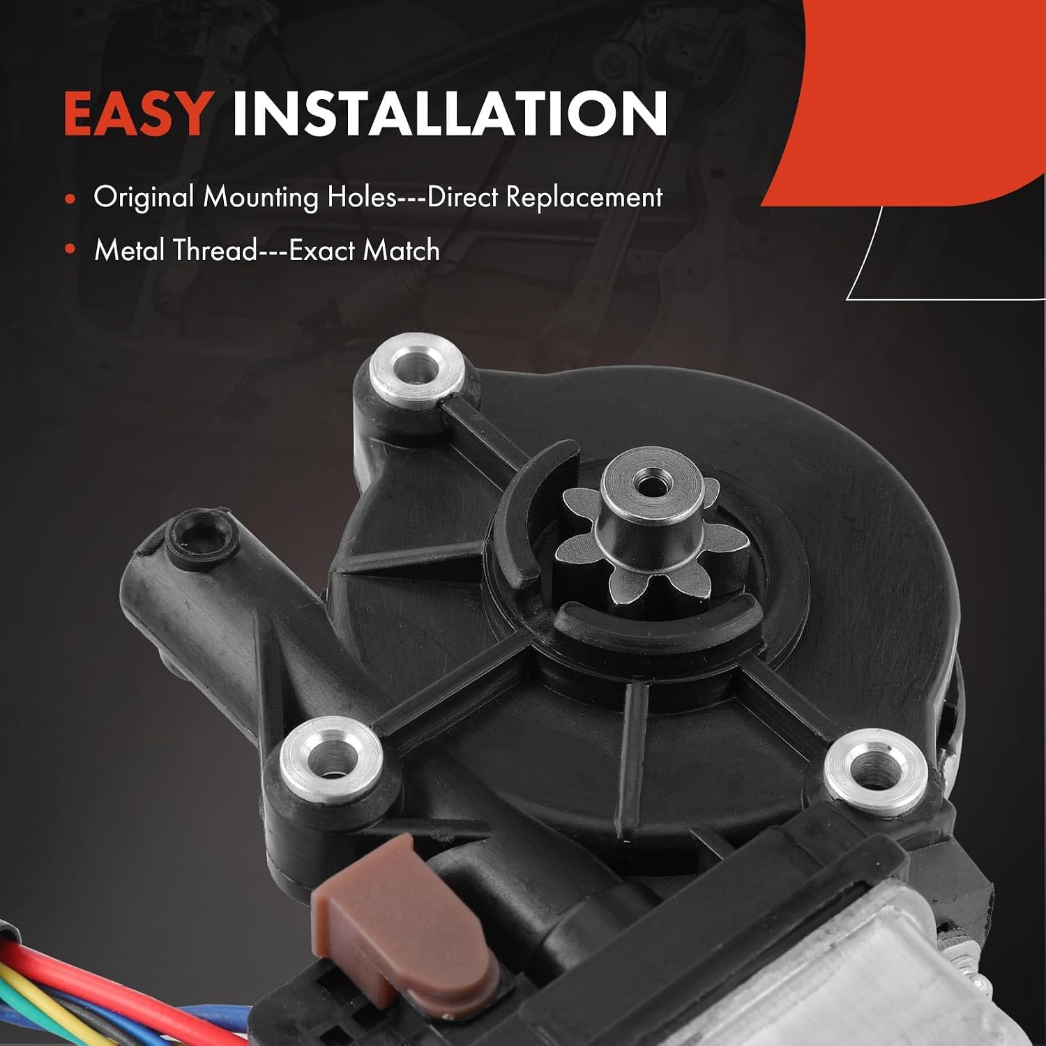 A-Premium Power Window Lift Motor Rear Driver Side, with 5-Pin Plug
