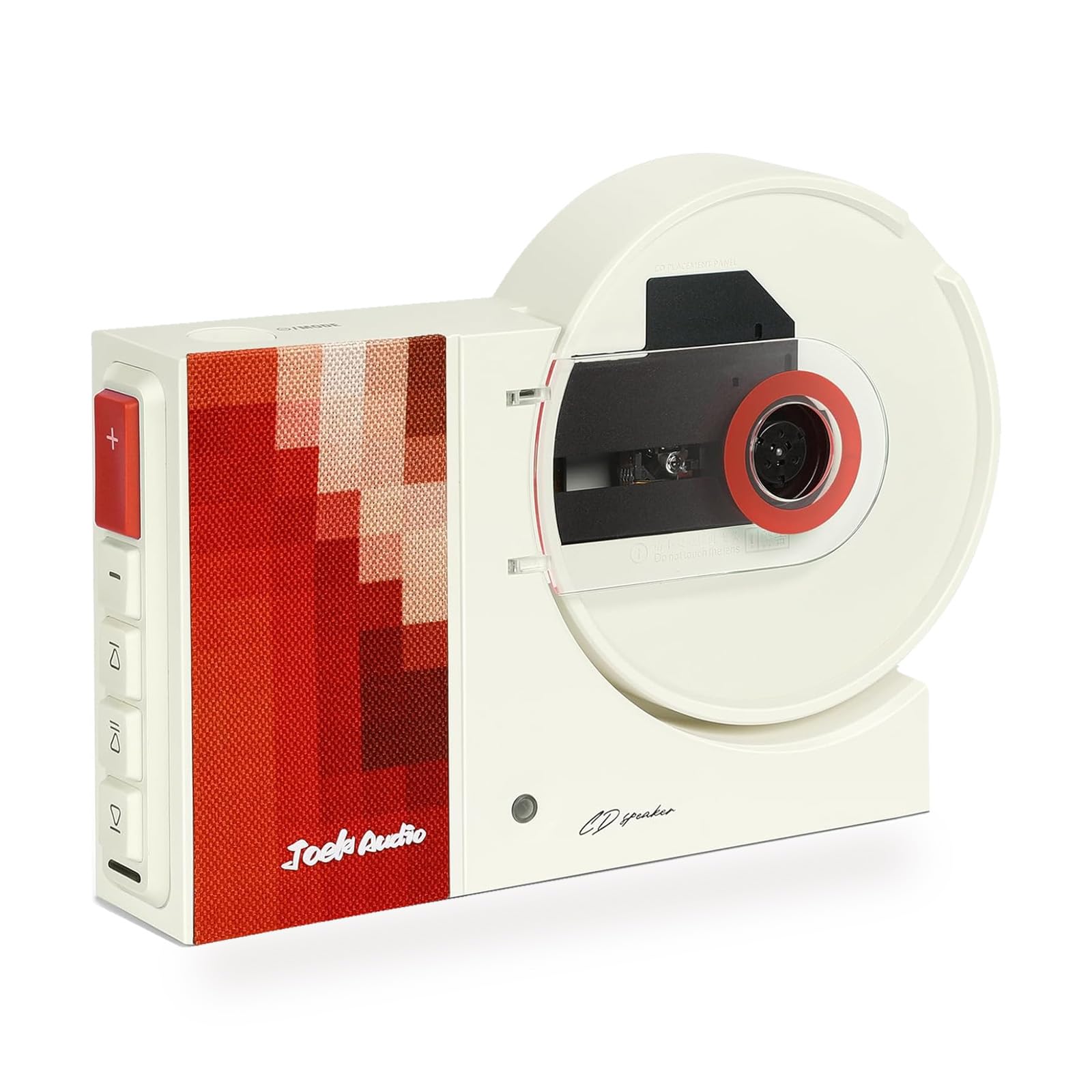 Reproductor de CD Retro, Altavoces Integrados y Emisor Bluetooth de MMOBIEL | Montaje en Pared sin Taladrar, Portátil, Reproducción USB, Salida AUX, Mando a Distancia – 6W Power, 88Hz–20kHz & 4000 mAh