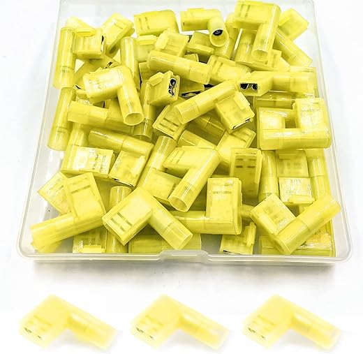 Vollisolierte 90° Flachsteckverbinder 4-6 mm² für einfache Verdrahtung