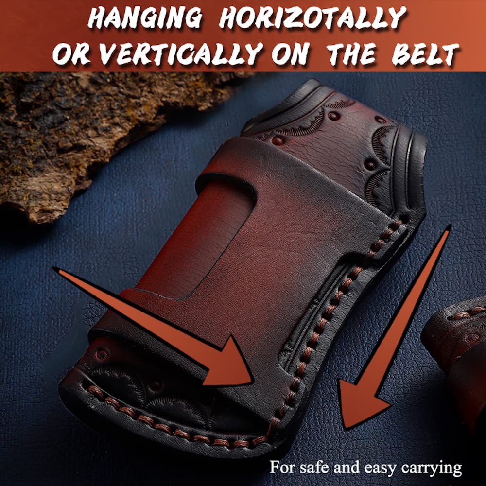 Pocket Knife Sheath, Leather Knife Sheaths for folding knife