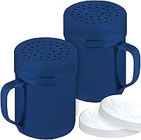 Vista 10 de CUSINIUM Espolvoreadores Grandes de Metal para Sal y Pimienta para Cocinar - Con Mango - Espolvoreadores de Condimentos y Especias Con Agujeros