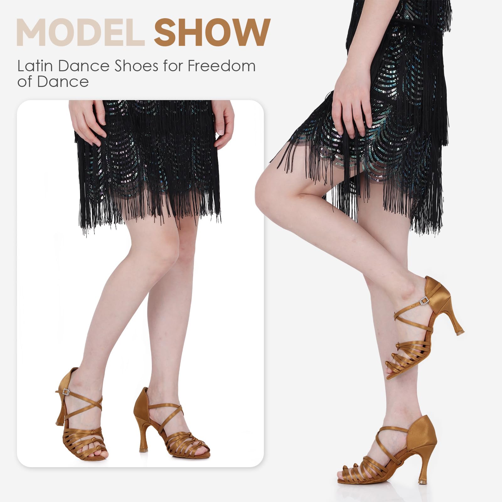 Donna Scarpe da Ballo Latino Moderna Tango Scarpe Danze al Coperto