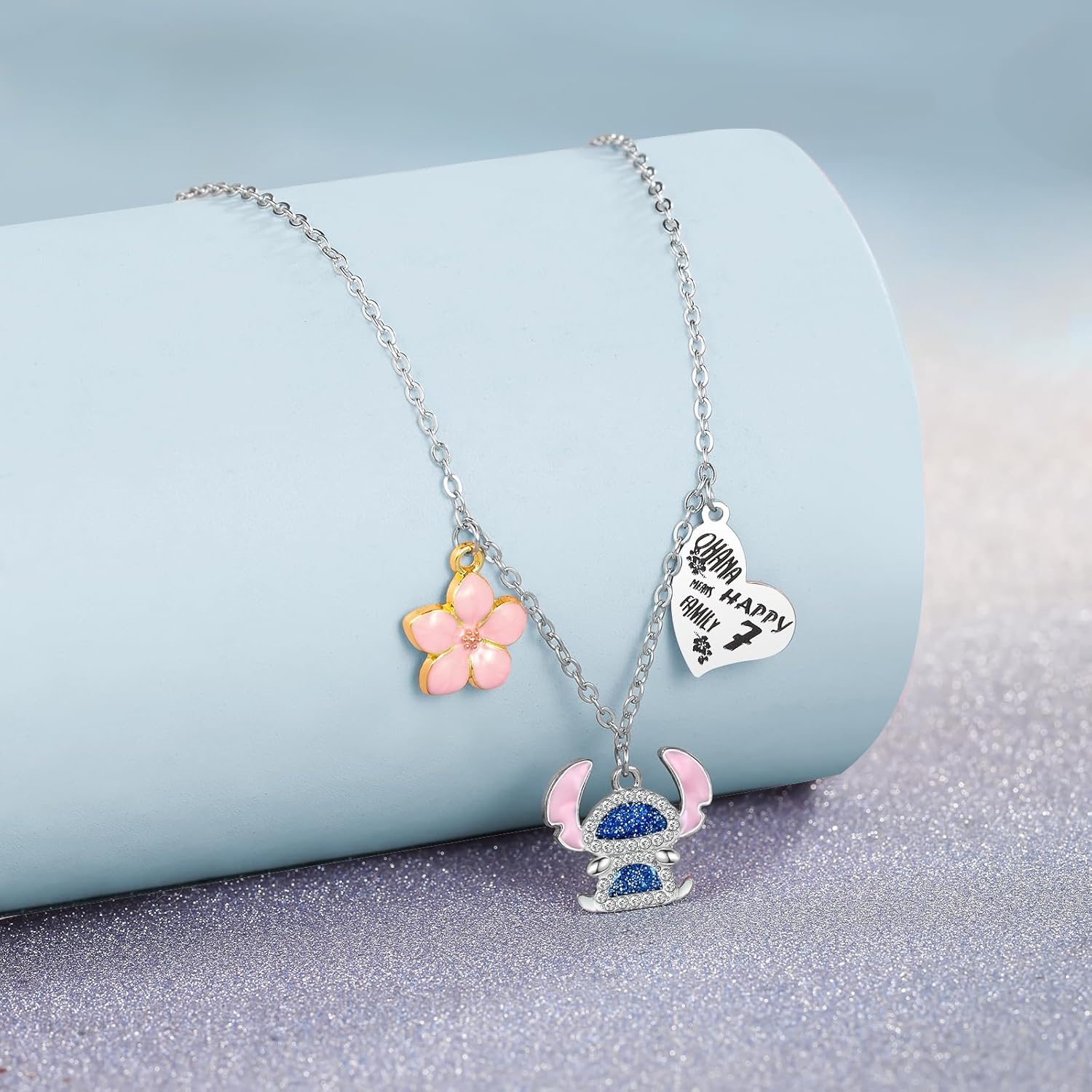 Birthday Gifts Necklace for Women Old Ohana Stitch-Shape Stuff Necklaces for Daughter Niece Granddaughter - Image 2