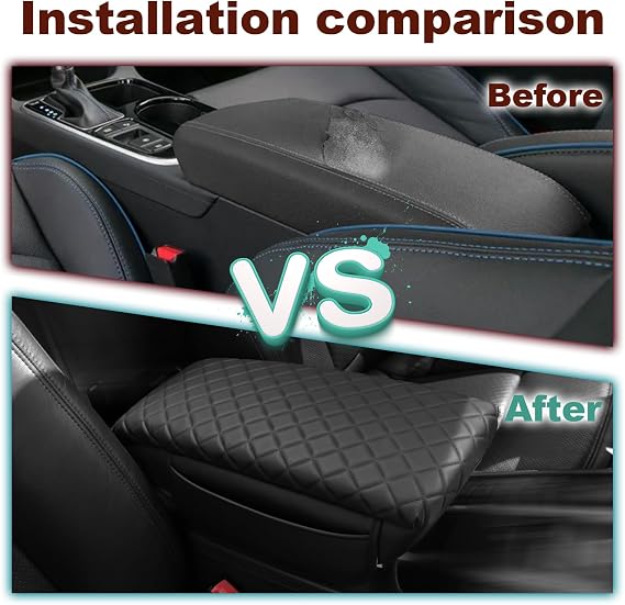 Center Console Cover for Hyundai Sonata 2015 2016 2017 2018 2019 | Armrest Console Pad Lid Cover Sonata Accessories sonata 2015-19