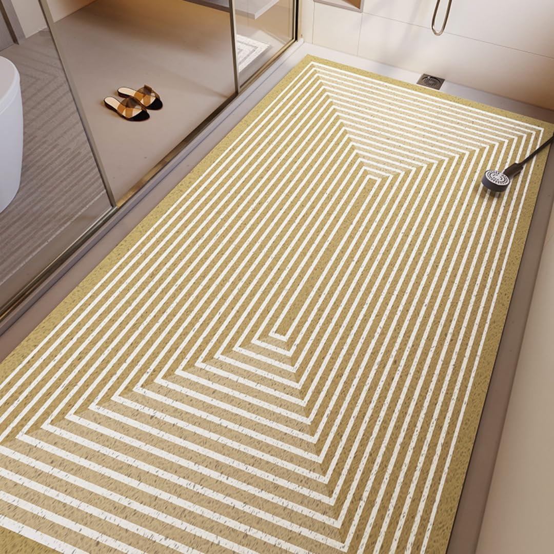 Alfombrilla de baño de PVC antideslizante y secado rápido para ducha