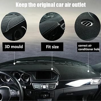 Fit for Toyota Hiace 2019 2020,Car Dashboard Cover,Non-Slip Dash Mat Dashboard Cover,Black Dash Cover Mat,Automotive Interior