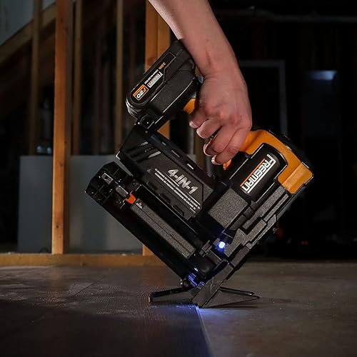 Miniatura 10 de Freeman PE4118GF - Kit de clavador/grapadora de suelo de 20 voltios inalámbrico 4 en 1 calibre 18 de 2 pulgadas con baterías de iones de litio,