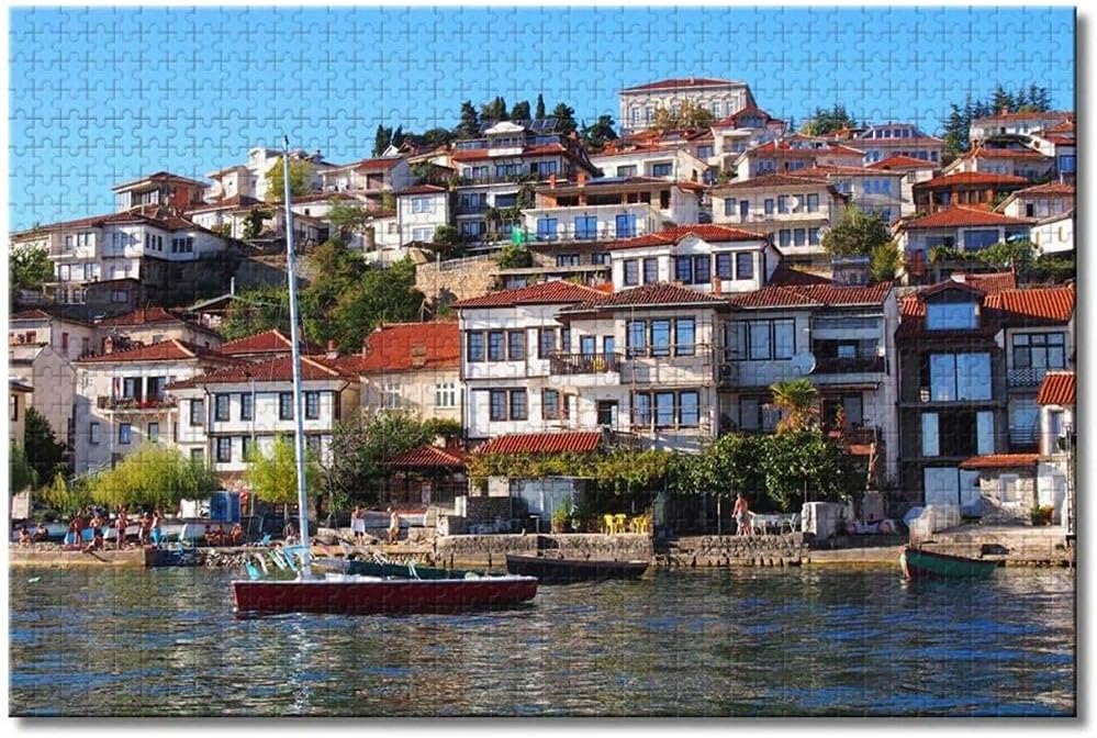 Ohrid Lake Macedonia Jigsaw Puzzle for Adults Kids 1000 Piece Family Educational Game Wooden Puzzles Souvenirs Gifts