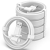 5 Pack [Apple MFi Certified] Charger 3ft, Apple USB to Lightning Cable 3 Foot, Original Fast Charging Cord for iPhone 13 Pro Max/ 13/12Pro Max/12 Pro/11/Se2022/XR/X/8/iPad, White 5Pack 3FT