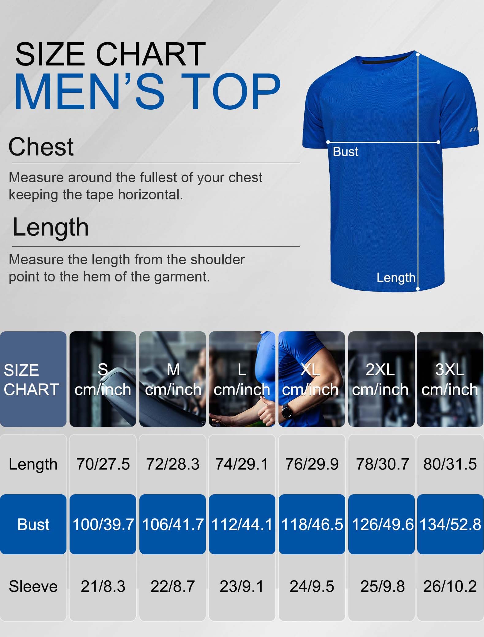 3 Pack T-Shirt Sportiva Uomo - Traspirante, Asciugatura Rapida per Allenamento, Corsa - Maglietta Manica Corta Multi Pezzi
