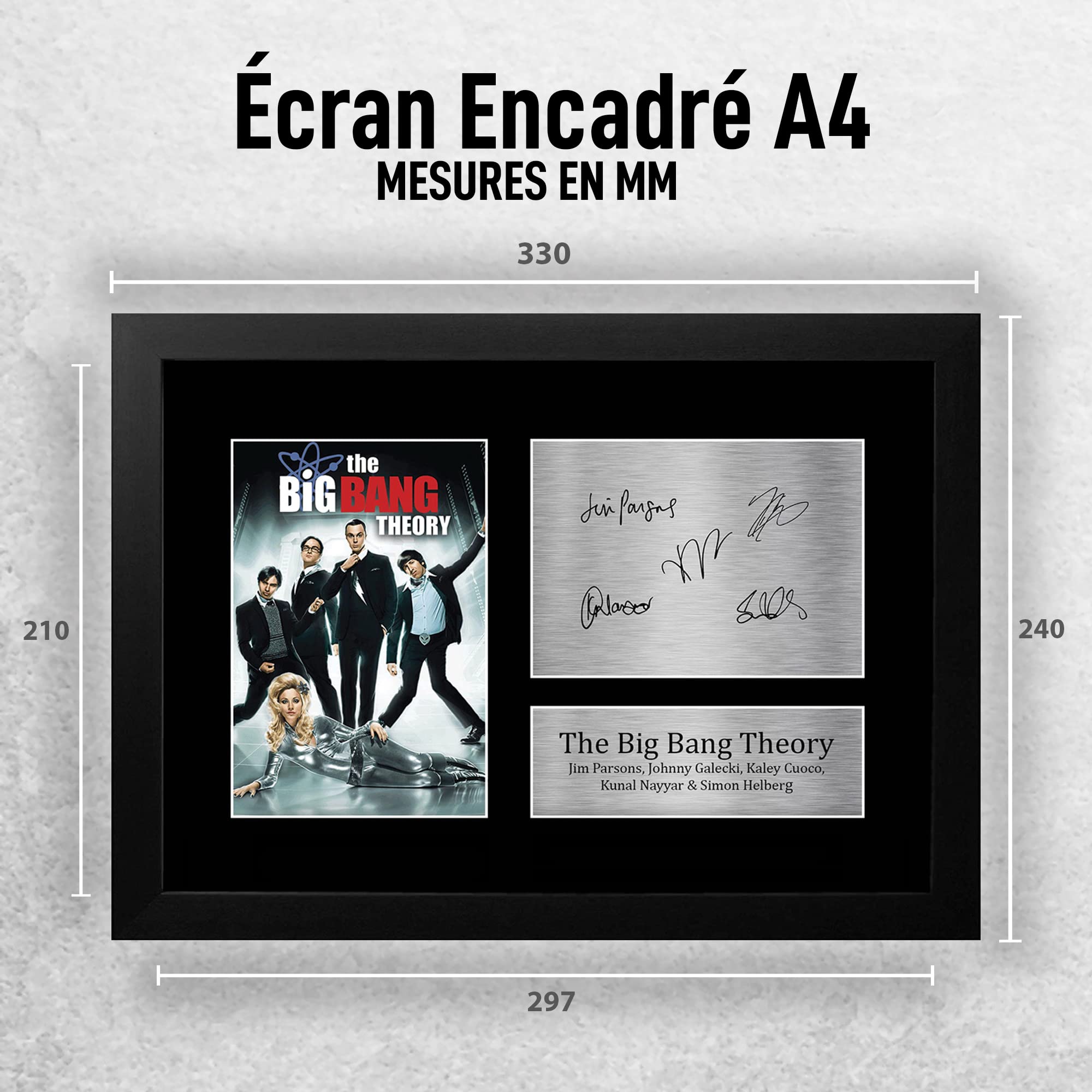 HWC Trading FR A4 Kaley Cuoco Big Bang Theory Penny Cadeaux Imprimé Signé Autographe Photo Pour Les Fans D'émissions De Télévision - A4 Encadré