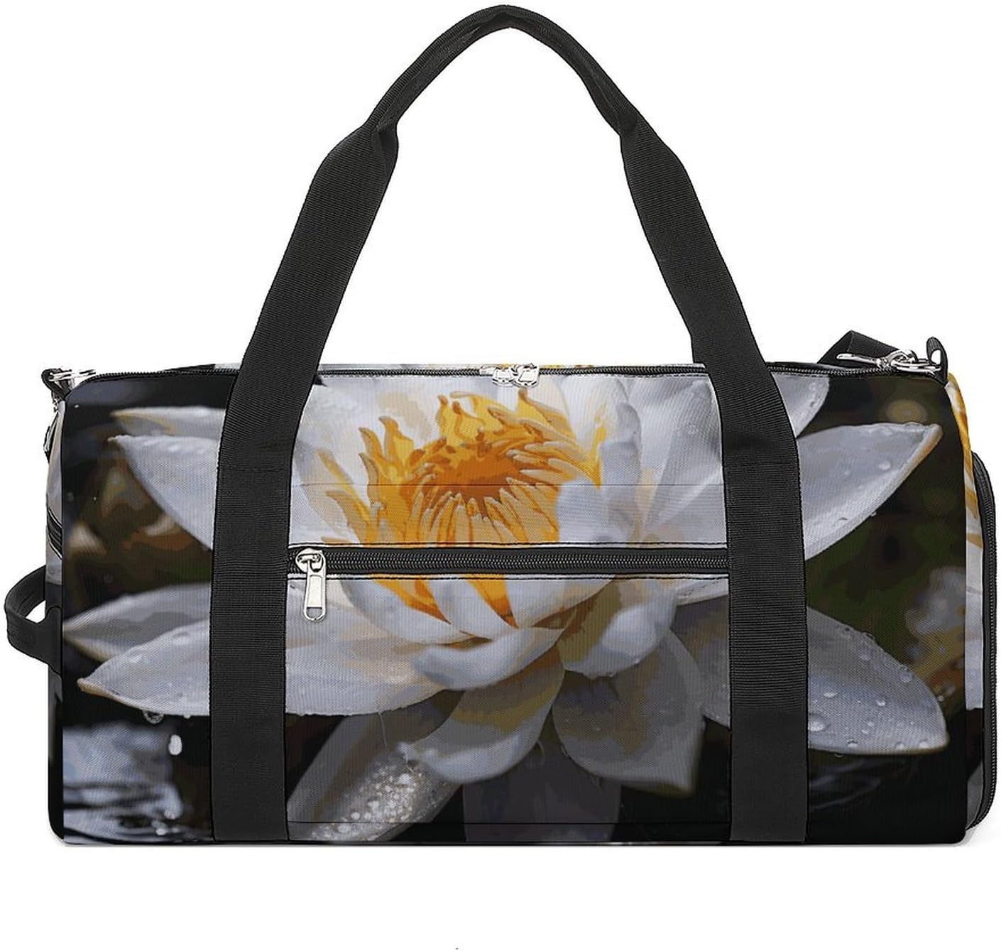 Gym Bag for Men Travel Duffle Bag Beautiful Flowers Tote Bag Weekender Duffel Bag Weekender Bag for Sports