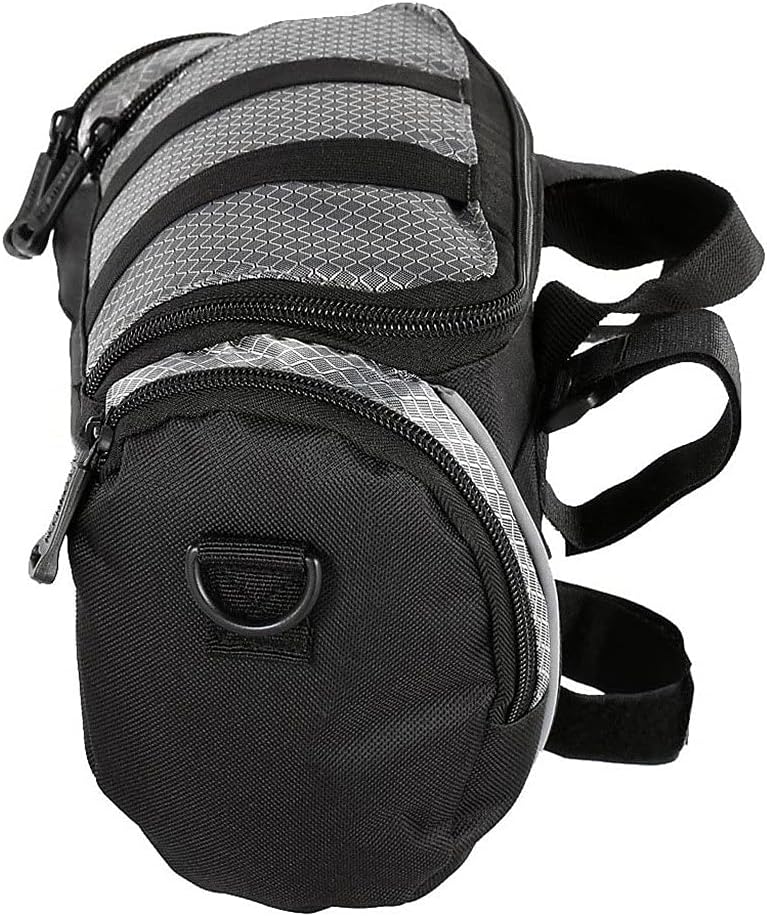 Bike Handlebar Bag Cycling Bicycle Front Tube Basket Pack Shoulder Frame Pannier