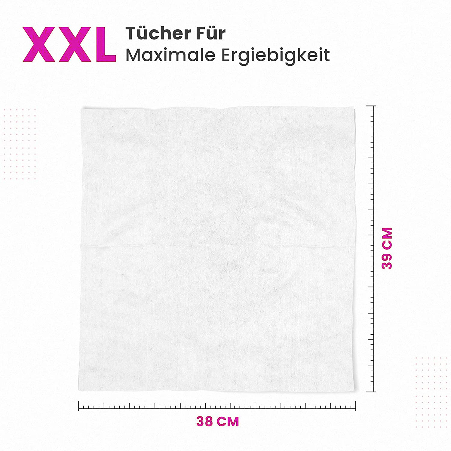 Mascot 10x70 Pflegetücher aus Viskose | alkoholfrei, trocken & hautfreundlich | Reinigungstücher für Gesicht & Körper | Abschminktücher für empfindliche Haut | auch für Baby- & Altenpflege