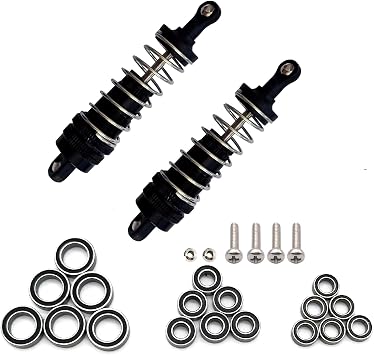 RC Car Ball Bearing Kit and RC Car Shock Absorber Compatible with Wltoys 1/14 144001 RC Car Upgrade Parts