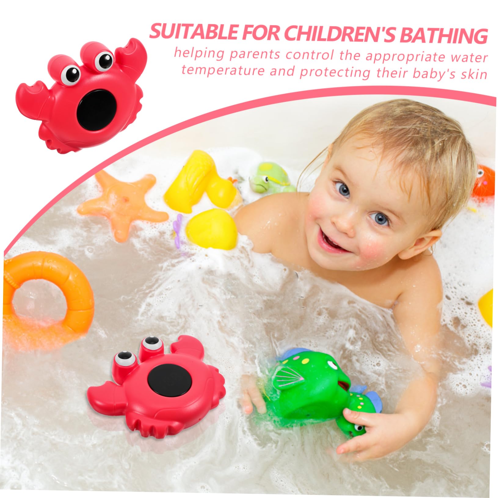 TOYANDONA 5stücke Tierisches Badethermometer Für Digitales Wasserthermometer Tierform Für Badewanne Und Pool Temperaturanzeige Celsius Für Sicheres Baden