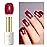 Imtiti Glitter Gel Nail Polish, 0.5 Fl Oz Ruby Red Glitter Gel Polish Soak Off LED UV Diamond Shimmer Sparkle DIY Nail Art Starter Manicure Salon