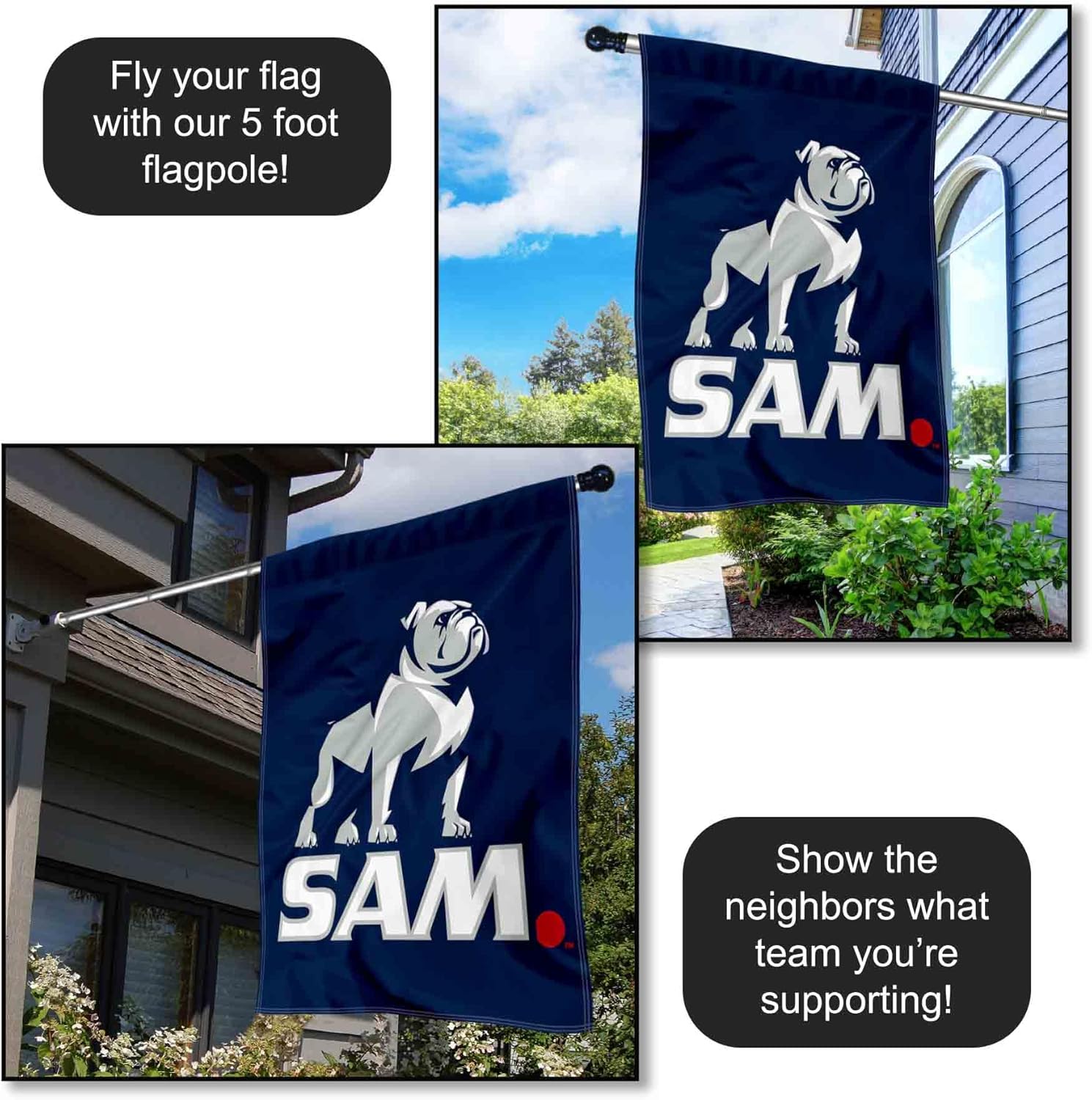 Samford New Logo Double Sided House Flag - Image 4
