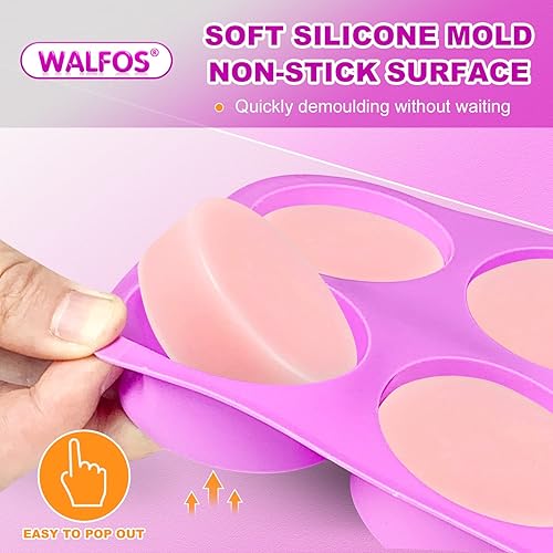 Vista 33 de Walfos Molde de silicona para jabón, molde rectangular flexible para pan viene con caja de madera, acero inoxidable ondulado + raspador recto