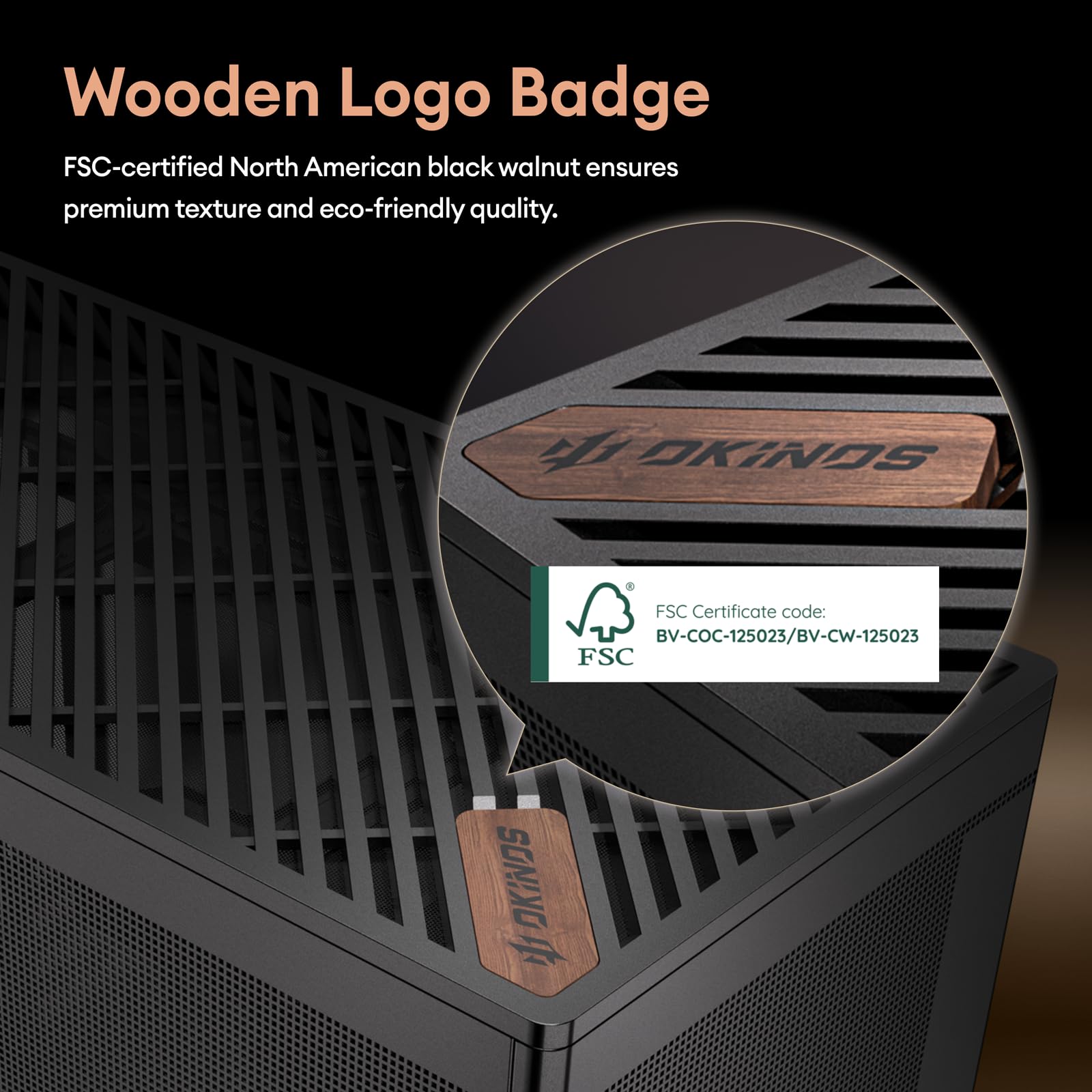 Okinos PCケース MiniArt 4 ブラック 120mmファン3個を標準搭載したミニタワーPCケース OKINOS MiniArt 4 Compact MicroATX Case - 5