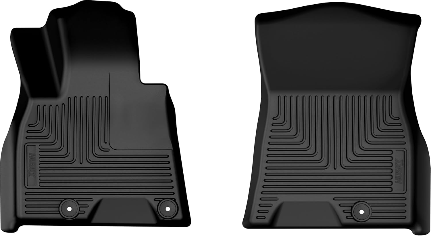 Husky Liners Weatherbeater Floor Mats | Fits 2025-2026 Genesis GV80 | Front Row, 2-pc Black - 18961