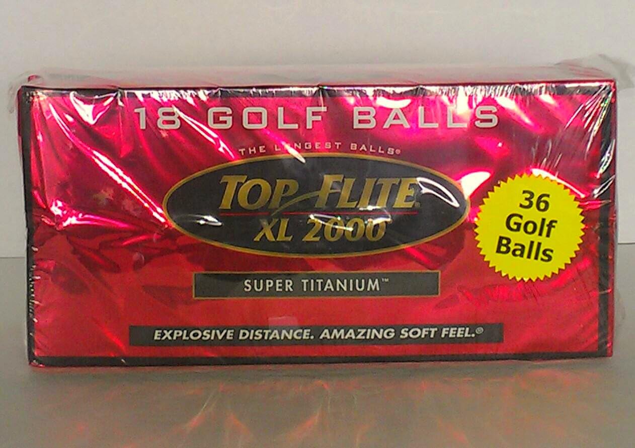 Top Flite XL 2000 Super Titanium Golf Balls (2 Pack/36
