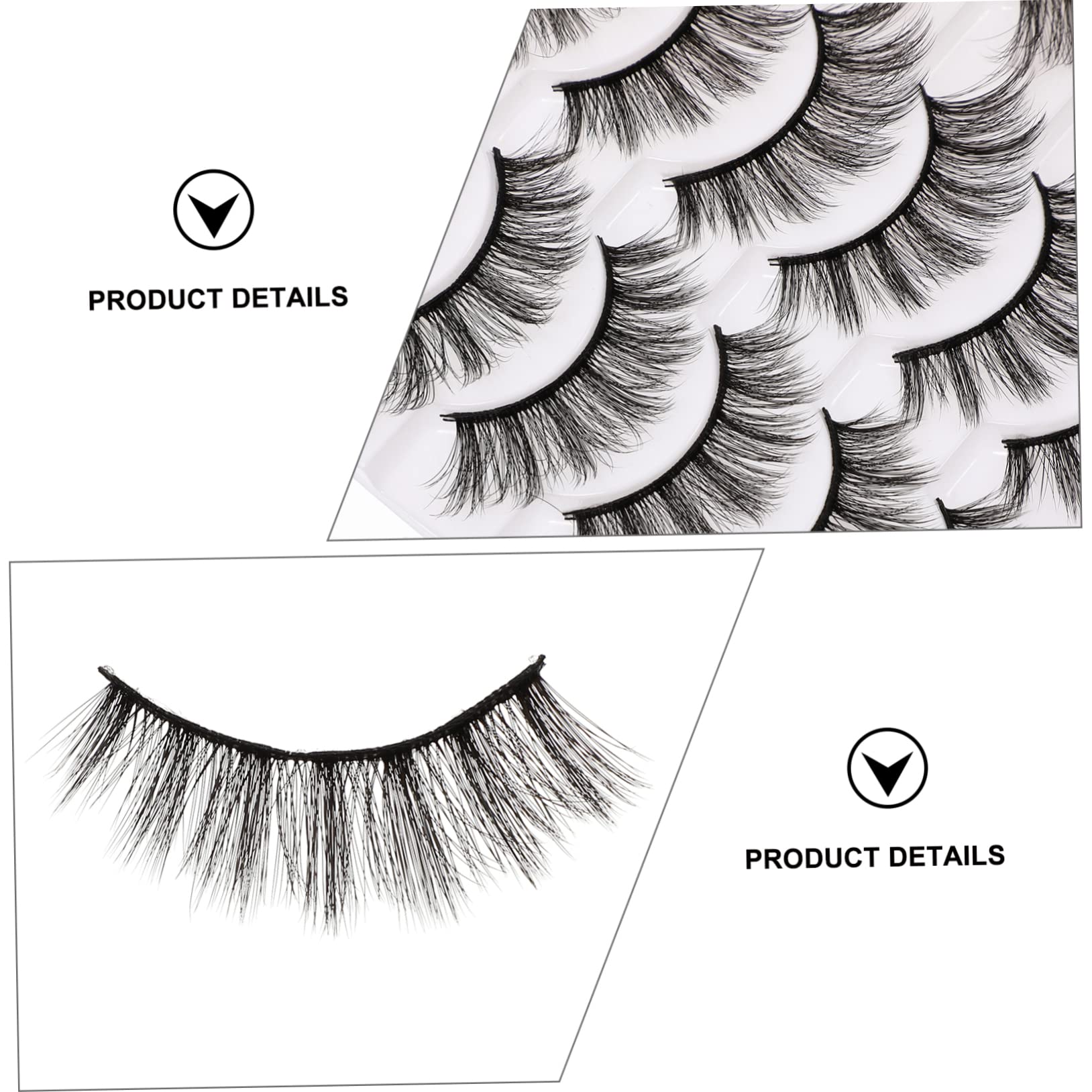 POPETPOP Pestañas Postizas Naturales Pack De Extensiones De Maquillaje Para Uso Diario y Eventos Especiales Efecto Realista y Atractivo Accesorios Cosméticos Para Mujeres